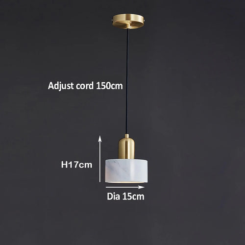 suspension en marbre idéale pour hôtel bar café - vue 6 sur 9