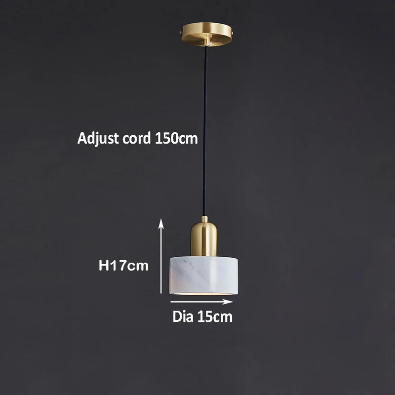 suspension en marbre idéale pour hôtel bar café - vue 5 sur 9
