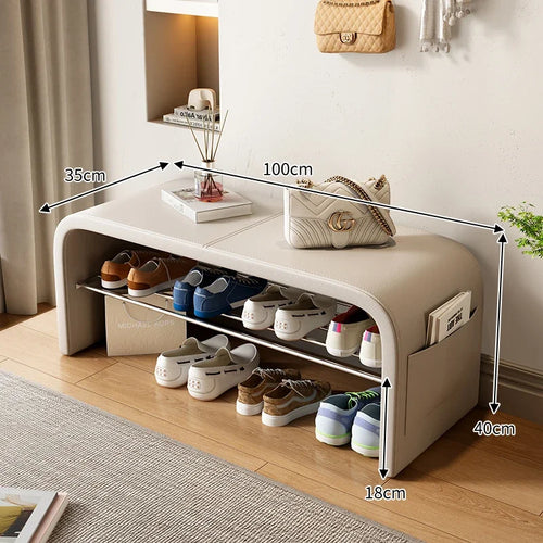 banc polyvalent pour rangement et assise décorative - vue 10 sur 15