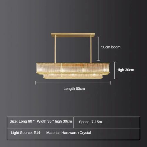 lustre en cristal rétro circulaire design pour décoration intérieure - vue 15 sur 15
