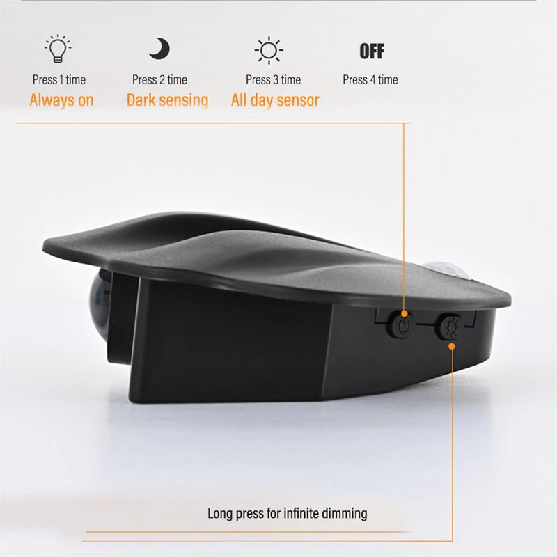 applique murale led intelligente sans fil avec capteur de mouvement usb - vue 5 sur 8