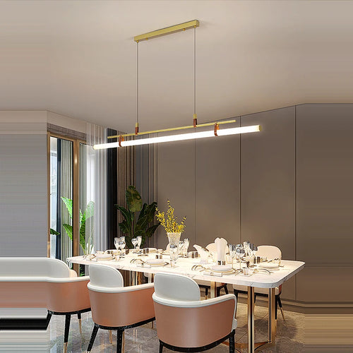 lustre minimaliste à led tendance 2022 éclairage suspendu - vue 3 sur 10