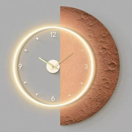 horloge murale à led design moderne pour décoration intérieure