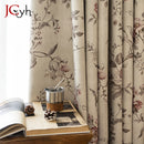 Rideau occultant motif floral style moderne salon chambre