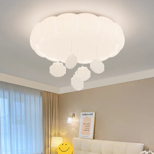 plafonnier led coquille romantique pour garçon ou fille - vue 2 sur 8