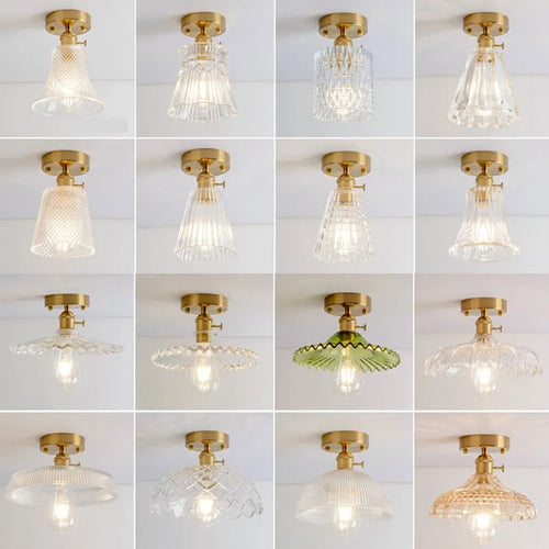 lustre vintage japonais en verre pour balcon et entrée - vue 3 sur 29
