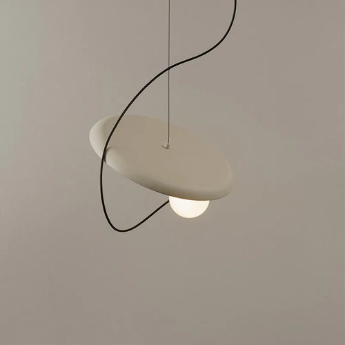 suspension led 3d design avec boule mobile et cordon ajustable - vue 4 sur 18