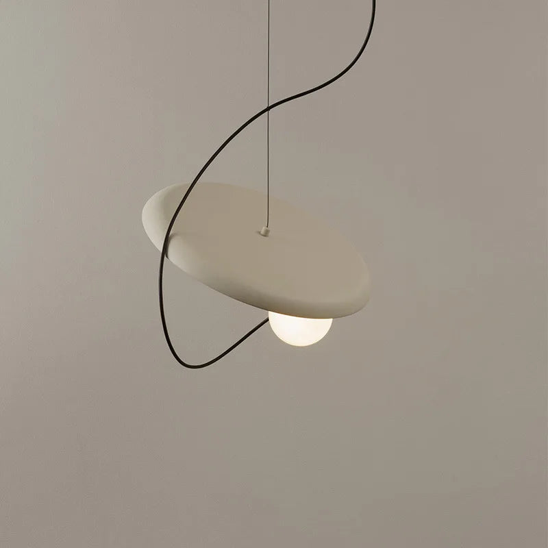 suspension led 3d design avec boule mobile et cordon ajustable - vue 3 sur 18