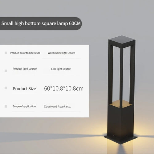 lampe de jardin moderne étanche en aluminium pour extérieur - vue 18 sur 21