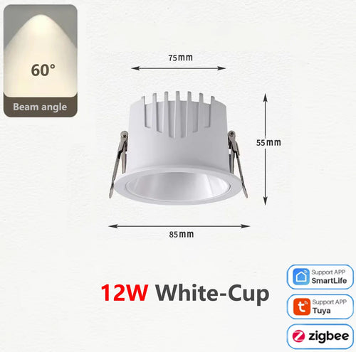 spot led cob zigbee intensité variable en aluminium - vue 9 sur 17