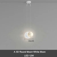 suspension créative pour enfants avec télécommande gradation étoile nuage lune