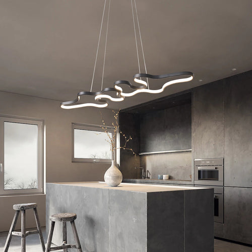 Smart Home Alexa Google Home Modern LED Chandelier, Used For Living Rooms, Restaurants, Bars, Kitchens, Room Chandeliers, - vue 4 sur 12