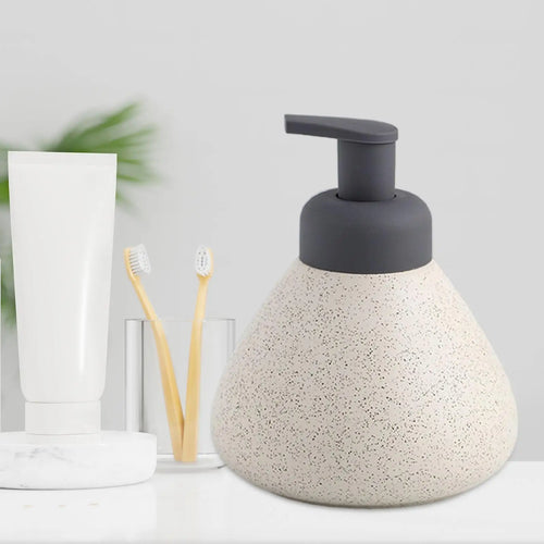 distributeur de savon liquide en céramique réutilisable pour salle de bain - vue 8 sur 12