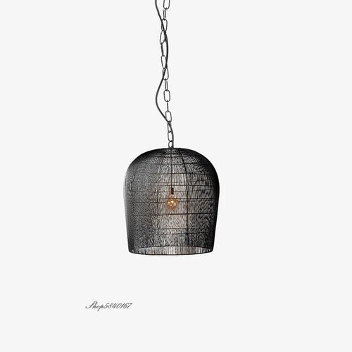 Suspension en rotin de Style Wabi-sabi - vue 6 sur 16