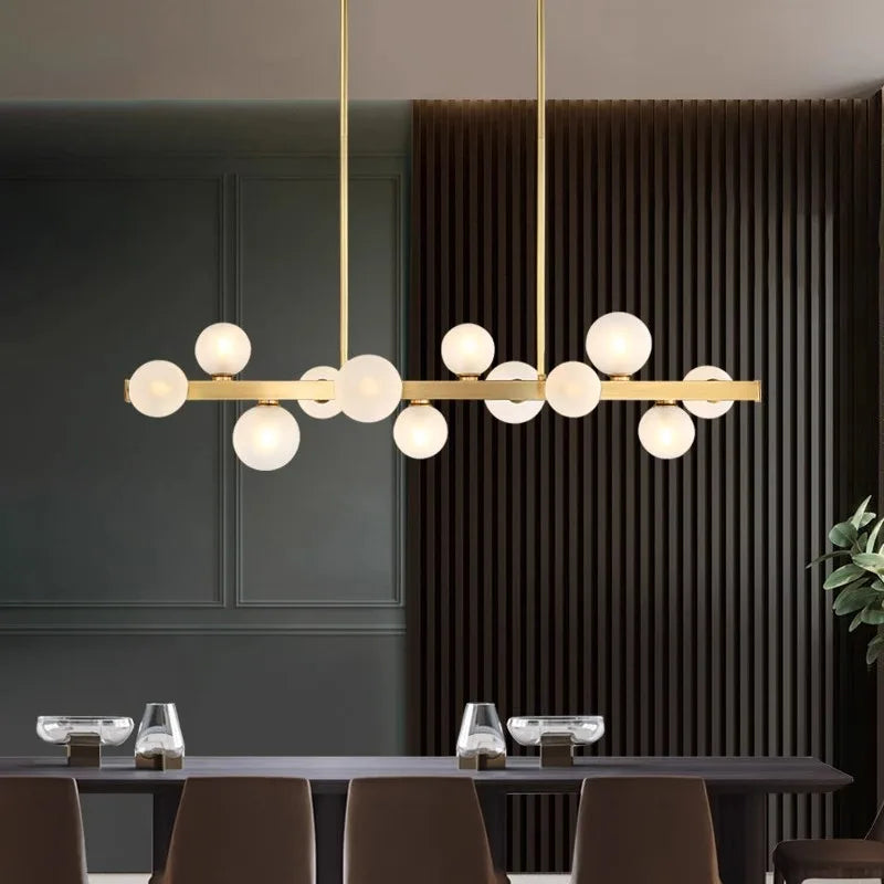 lustre Salle à manger moderne éclairage intérieur led décoratif - vue 3 sur 14