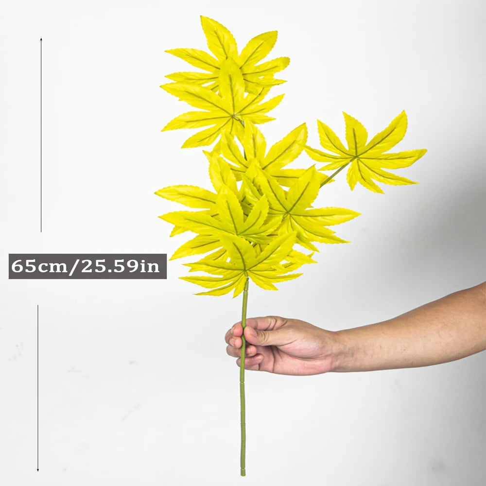 grandes plantes d'érable artificielles décorations d'automne pour festivals - vue 9 sur 9