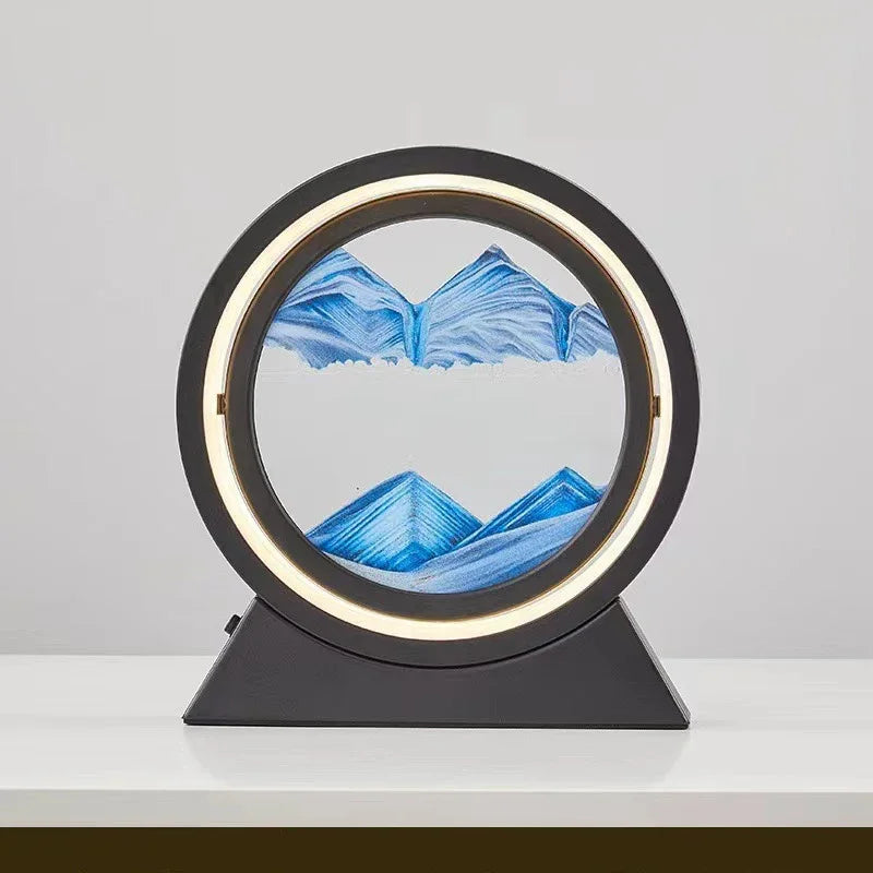 lampe de table créative avec sable mouvant 3D décoratif - vue 11 sur 24