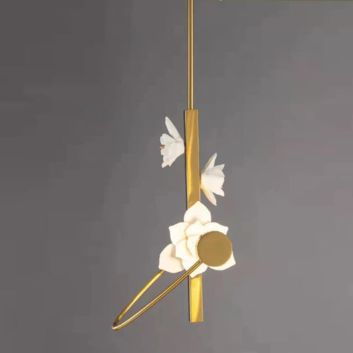 applique murale lotus en céramique pour décoration intérieure élégante - vue 3 sur 10