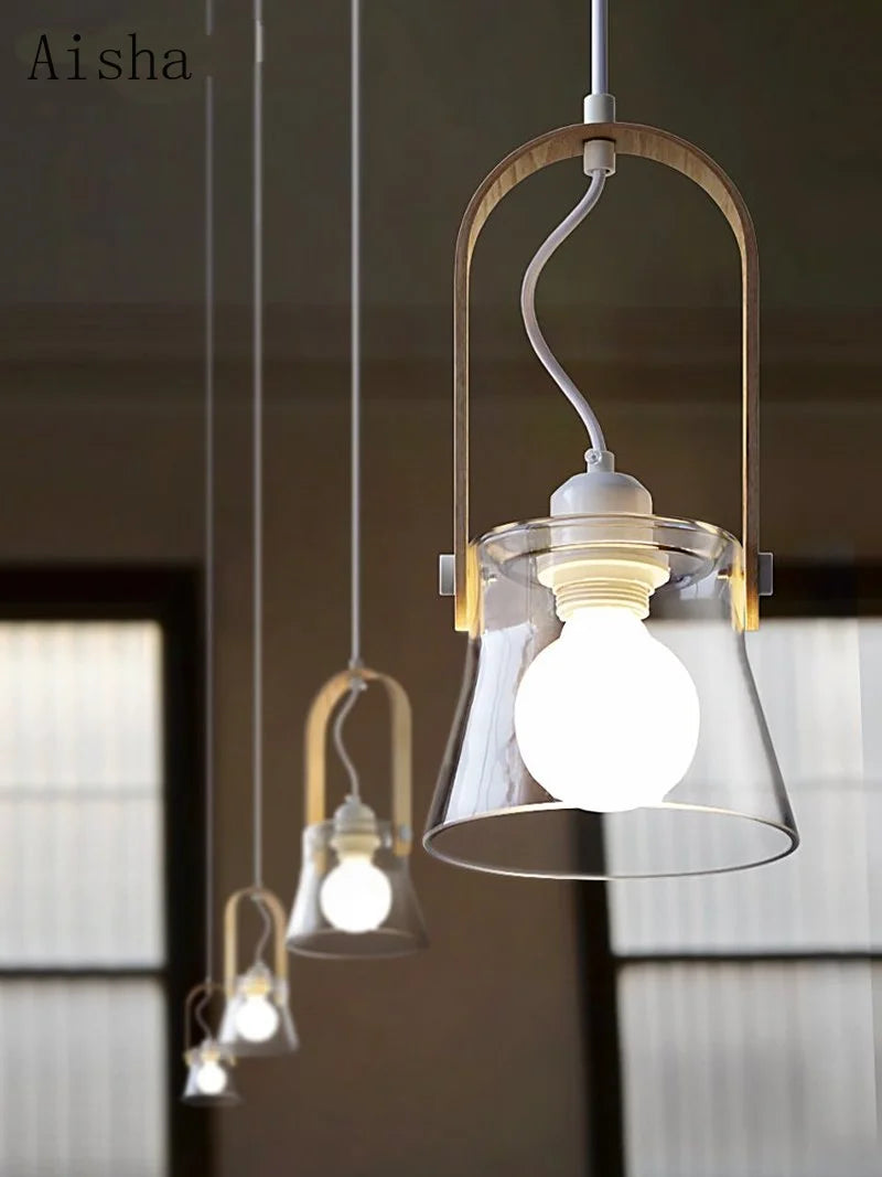 lustre en verre design pour décoration intérieure moderne - vue 2 sur 9