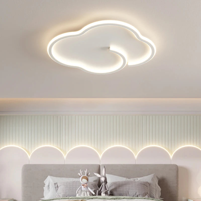 plafonnier scandinave nuage gradation avec télécommande en option - vue 4 sur 11