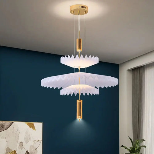 lustre minimaliste led art créatif pour intérieur moderne - vue 5 sur 20
