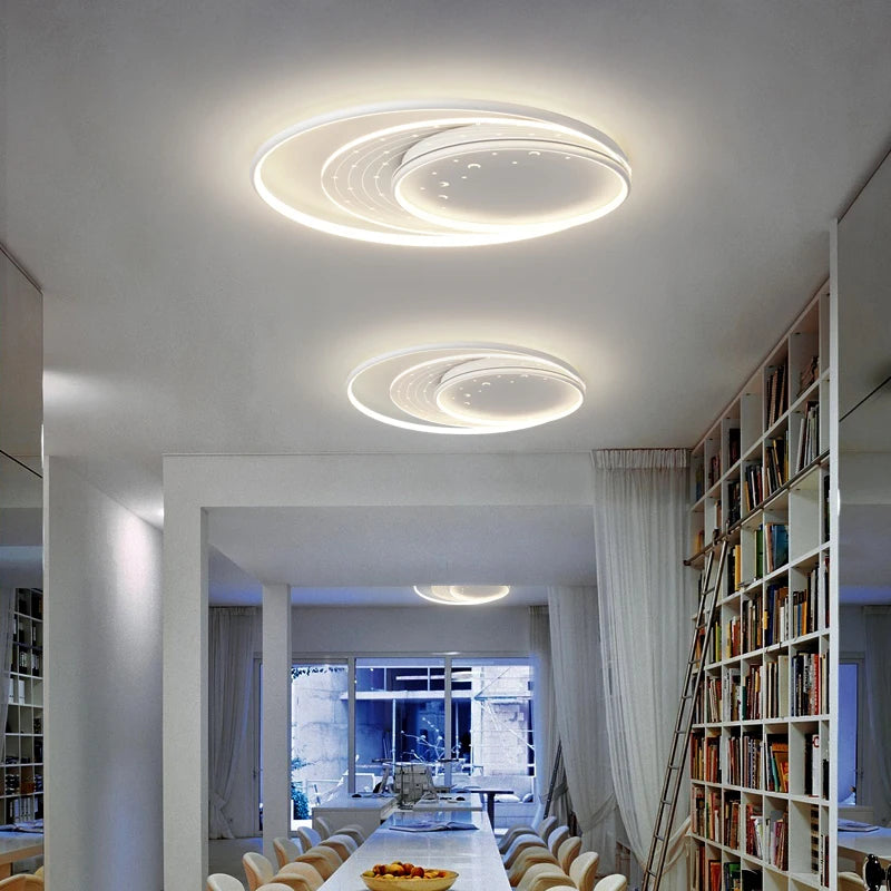 plafonnier led encastré étoiles romantique moderne pour enfants - vue 5 sur 12