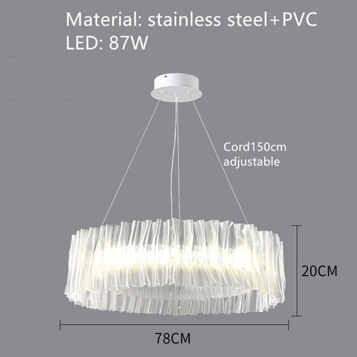 suspension design en pvc et acier inoxydable pour espaces intérieurs - vue 8 sur 13