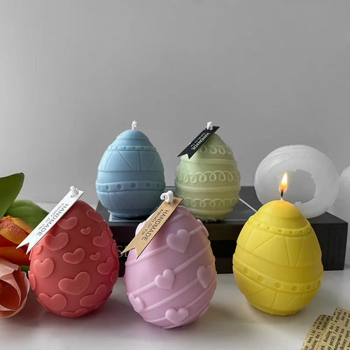 moule à bougie en silicone pour œufs de pâques à créer soi-même - vue 3 sur 21
