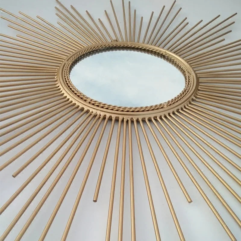miroir décoratif en métal avec lunettes de soleil pour décoration intérieure - vue 4 sur 7