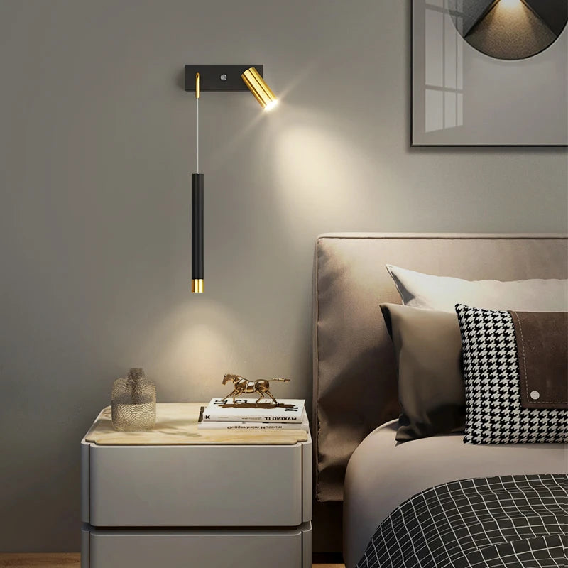 applique murale moderne à deux têtes design créatif pour intérieur - vue 5 sur 11
