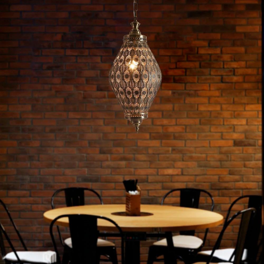 Luminaire suspendu de Style sud-est asiatique - vue 3 sur 9