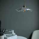 Suspension Vintage en verre de fleur