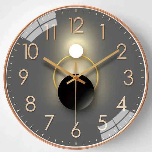 horloge murale silencieuse à piles design moderne pour tous les espaces - vue 2 sur 16