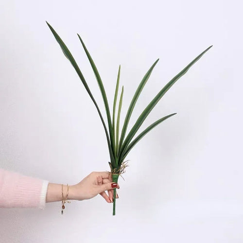 feuilles de clivia artificielles en caoutchouc souple pour décoration intérieure - vue 10 sur 9