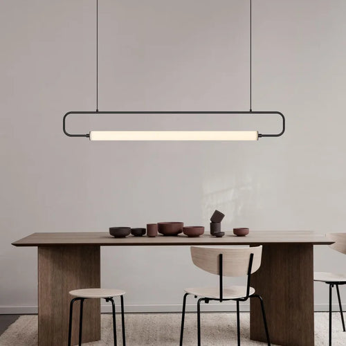 suspension nordique simple moderne en fer pour restaurant de luxe - vue 4 sur 9