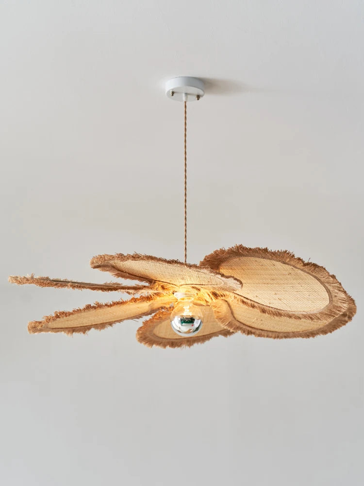 suspension pétale design artistique en fleurs tissées - vue 3 sur 8
