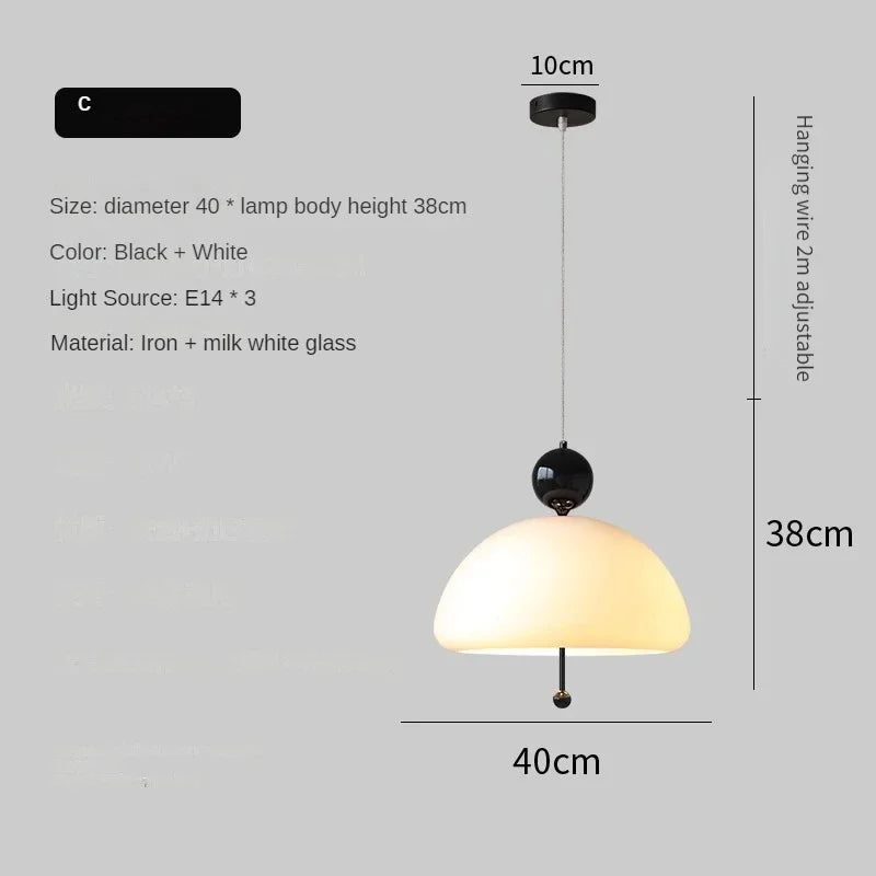 suspension en verre créative pour restaurant et bar - vue 8 sur 11