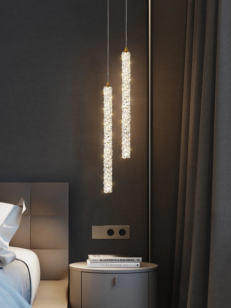 lampe de chevet moderne en cristal pour décoration intérieure - vue 3 sur 12