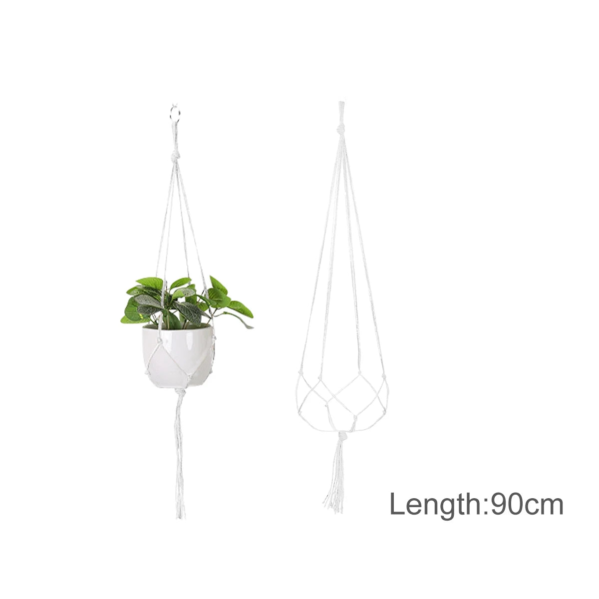 suspension macramé pour plantes et décoration murale naturelle - vue 11 sur 20
