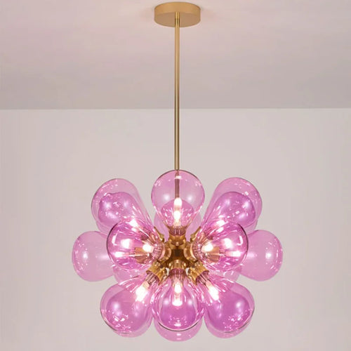 suspension moderne en verre design pour décoration intérieure - vue 4 sur 11