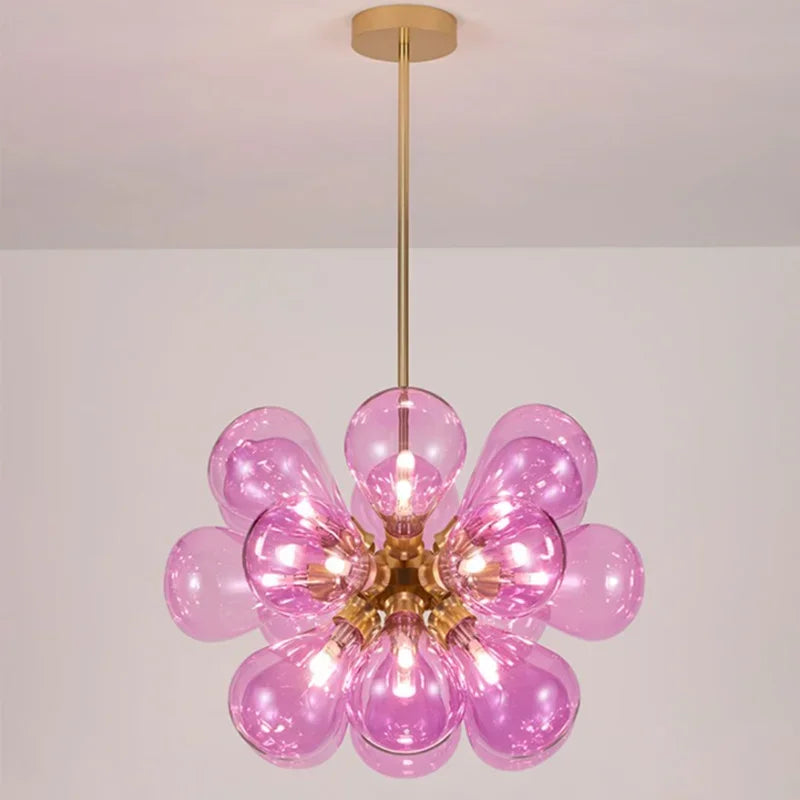 suspension moderne en verre design pour décoration intérieure - vue 3 sur 11