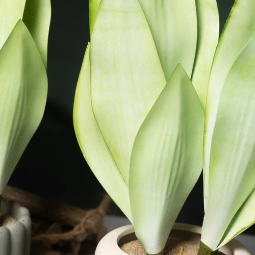 plante tropicale artificielle avec feuilles d'orchidée pour décoration intérieure - vue 5 sur 7