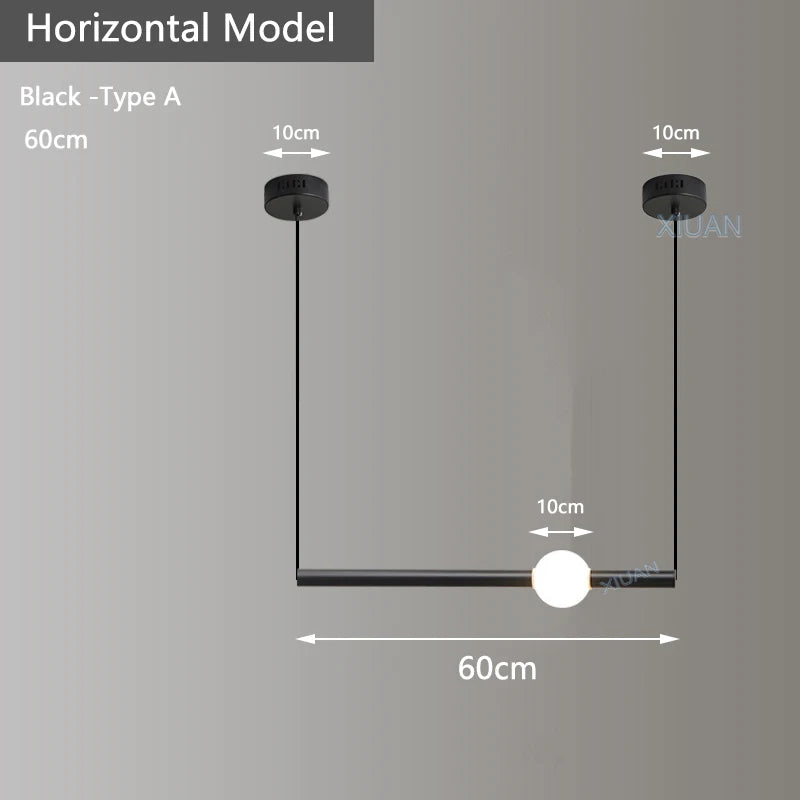 suspension horizontales modernes pour table à manger - vue 17 sur 22