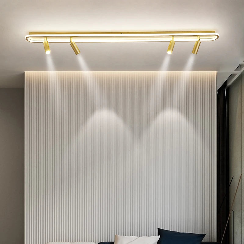 lustre led moderne pour éclairage intérieur gradation longue - vue 3 sur 18