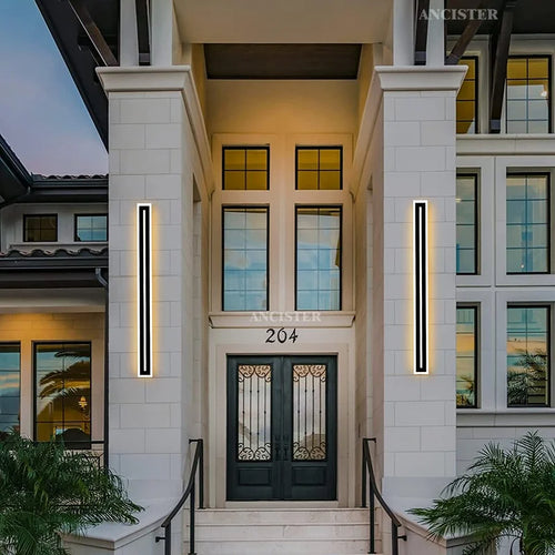 applique murale led étanche moderne adaptée pour extérieur - vue 3 sur 6