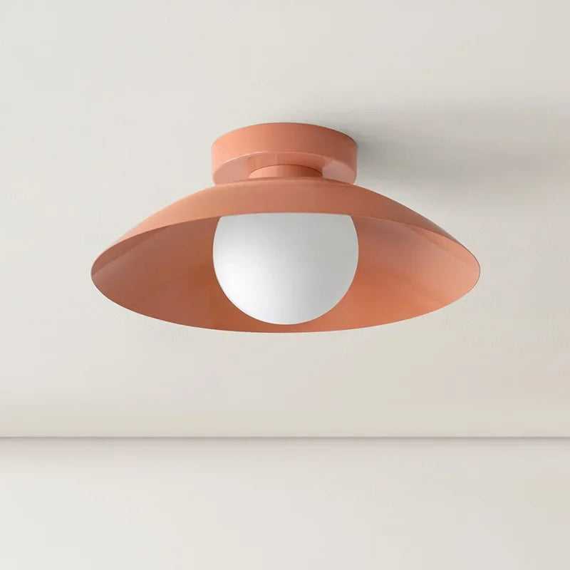Balcony ceiling lamp, antique cream style creativity, warm and simple, modern LED home lamp, bedroom lamp, Nordic lamp - vue 4 sur 10