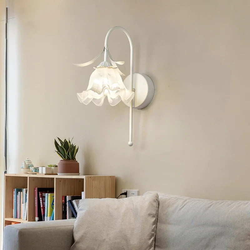 applique murale en verre style méditerranéen pour éclairage intérieur - vue 3 sur 12