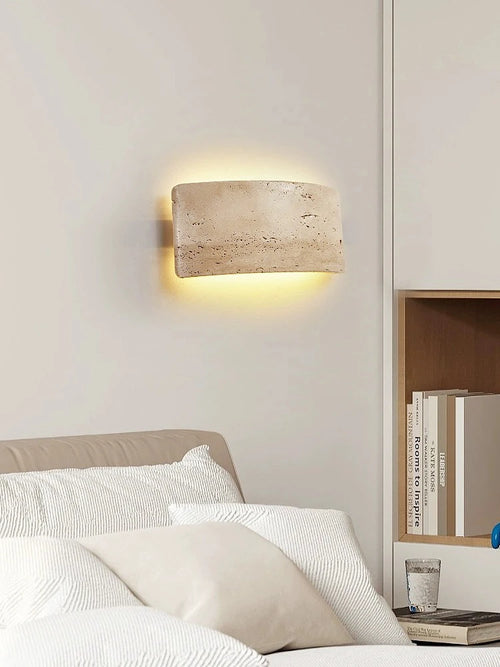 applique murale led wabi-sabi étanche pour jardin extérieur - vue 7 sur 8