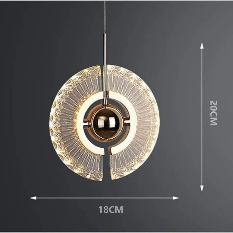 lustre led créatif nordique pour bar et restaurant - vue 5 sur 6