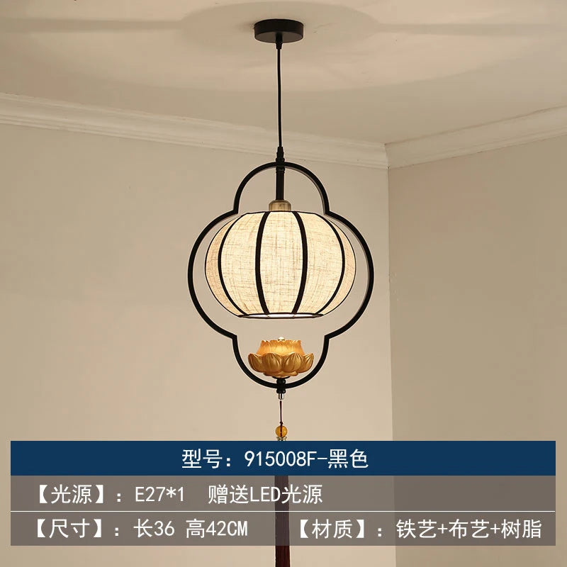 lustre chinois rétro style chinoiserie pour un éclairage élégant - vue 18 sur 22